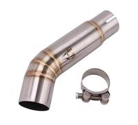 YUQUDGELKY Tubo Di Collegamento Intermedio Modificato Per Scarico Moto Escape Per SUZUKI GSX-S 750 BK750 GSR750 GSXS750 GSX S750 2018 2020 2021 2020 2022(Stile A)