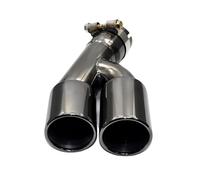 YUQUDGELKY Ugello Di Scarico Per Marmitta In Acciaio Inossidabile 1 Pezzo Di Terminale Di Scarico Doppio Per Serie 3 F30 F31 318i 2013 2014 2015 2016(NERO)