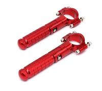YUQUDGELKY Universale Pedale Freno Moto in Alluminio CNC M8 90° Fissi Pieghevoli Pedale Passeggero Posteriore Anteriore Poggiapiedi Ripiegabile(ROSSO)
