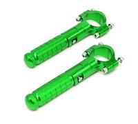 YUQUDGELKY Universale Pedale Freno Moto in Alluminio CNC M8 90° Fissi Pieghevoli Pedale Passeggero Posteriore Anteriore Poggiapiedi Ripiegabile(Verde)