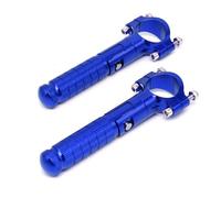 YUQUDGELKY Universale Pedale Freno Moto in Alluminio CNC M8 90° Fissi Pieghevoli Pedale Passeggero Posteriore Anteriore Poggiapiedi Ripiegabile(Blu)