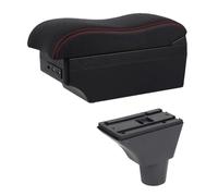 YUQUDGELKY Vanetto Bracciolo Per Citroën Per Berlingo Contenuto Archivio Centrale Con Portabicchiere Bracciolo Centrale(E2 Linea Rossa)