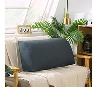 YUR Comodo cuscino per schienale per divano a 2/3/4 posti, cuscino lungo per testiera, cuscino per comodino da lettura, cuscino di supporto per lo schienale con fodera rimovibile