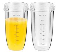Yur1help Bicchiere di Frullatore, 32oz Parti di ricambio Tazze, Cups Sostituzione Accessori Compatibili con Nutribullet 900W/600W Mixer Blender