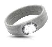 Yuragim LED Fascia Capelli Illuminata, 2 in 1 Super Luminoso Cappello con Luce Frontale, USB Ricaricabile Fascia da Corsa 5 LED Luce per Correre di Notte, Alta elasticità, Regalo per Uomo e Donna