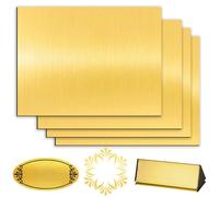 Yuragim Piastre in plastica per incisione 30 x 20 cm, 4 pezzi in ABS per incisione laser, incisione laser, piastra in plastica da 1,3 mm, per incisioni, dipinti, cartellini da cortile fai da te