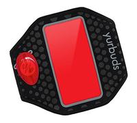 Yurbuds Fascia da braccio sportiva, a prova di sudore, misura regolabile, tasche per chiavi e tessere, luce LED inclusa, Unisex