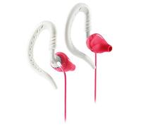 Yurbuds Focus 100 Cuffie Sportive Resistenti al Sudore, Gancio Dietro l'Orecchio, Tecnologia Twistlock a Chiusura Sicura, Compatibili con Smartphone, Tablet e Dispositivi MP3, Rosa/Bianco