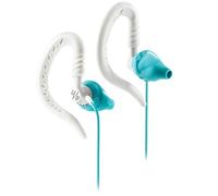 Yurbuds Focus 200 Cuffie Sportive Resistenti al Sudore, Gancio Dietro l'Orecchio, Tecnologia Twistlock a Chiusura Sicura, Magneti Cavo Quik Clik, Compatibili con Smartphone, Tablet e Dispositivi MP3, Azzurro/Bianco
