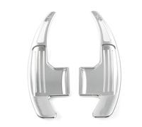 Yurefax 1 paio di estensioni for cambio diretto al volante dell'auto in alluminio, for Ford, for Mustang, 2015 2016 2017 2018 2019 Leva del cambio per auto(Silver)