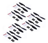 Yurefax 12 Pezzi 1045 elica 10 Pollici CW CCW 10X45 eliche Accessori Drone Fai da Te Quad-Copter RC Lama Pezzi di Ricambio ventole alari F450 F550 Elica per droni(Schwarz)