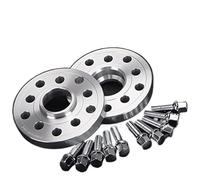 Yurefax 2 pezzi 12/15/20mm distanziali ruota, for auto PCD 5x100/5x112 CB 57,1mm, for, for VW, for A3/A4/A6/S6/RS4/S8/TT/90/200/5000Turbo/Quattro Distanziale per ruote(Black 2PCS 15MM)