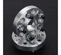 Yurefax 2 pezzi 15/20/25/30/mm PCD 5x100 CB 57,1 mm adattatore distanziale ruota 5 alette tuta distanziale ruota in alluminio, for 5 alette, for Volkswagen, for, Distanziale per ruote(BLACK 25MM Silv