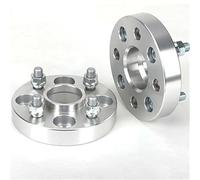 Yurefax 2 pezzi 5/20/25/30/35 mm PCD 4x110 foro centrale 60,1 mm adattatore distanziale ruota flangia 4 alette, for auto universale M12XP1.5 12xP1.25 Distanziale per ruote(BLACK 30mm P12x1.25 Silver)