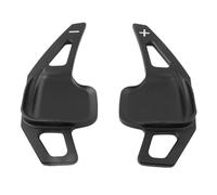 Yurefax 2 pezzi di estensione del cambio a paletta for volante dell'auto, for BMW, serie 3 5 F10 F30 F80 320i 325i 330i RT Leva del cambio per auto(Schwarz)