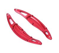 Yurefax 2 pezzi di estensione del cambio al volante in alluminio for auto, for Porsche, for PANAMERA, for MACAN, for CAYENNE, 718 911 Accessori auto Boxster Leva del cambio per auto(BLACK Red)
