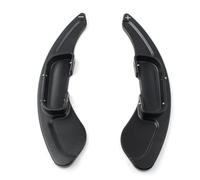 Yurefax 2 pezzi di estensione del cambio del volante dell'auto in alluminio, for Mazda 3, for Axela, for Mazda 6, for Atenza 2014-2018 e CX-5 2016 2017 2018 Leva del cambio per auto(Schwarz)