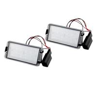 Yurefax 2 pezzi luci targa auto senza errori, for Seat, Ibiza 6L Ab Arosa Altea Cordoba MK1 MK2 Leon 1M Too 5P 2004-2009 Luce targa