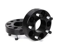 Yurefax 2 pezzi PCD 5x114.3 CB 66.5mm 20/25/30/35/40mm Adattatore distanziale ruota in alluminio, for 5 fori, for auto universale Distanziale per ruote(2PCS 45MM BLACK)