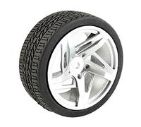 Yurefax 4 Pezzi di Inserti in Spugna for Pneumatici Speed Tires, for HSP, 1/10 1.10 Touring Car Pneumatici per Auto RC(Rim01s-6091)