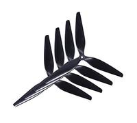 Yurefax 4 Pezzi HQ Macroquad Prop 3 Pale/tripala Elica in Nylon Rinforzato al Carbonio Nero FPV 10X5X3/9X5X3 1050/9050 10 Pollici/9 Pollici Elica per droni(4pcs 10X5X3)