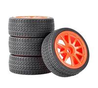 Yurefax 4 Pezzi Speed Tires Wheel Insert Sponge, for HSP, for HPI, 1/10 1:10 Touring Car RC 910-6091 Pneumatico per Auto RC(910R-6091)