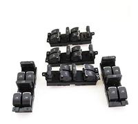 Yurefax 5 pezzi pulsante di regolazione dell'interruttore principale cromato for autoveicoli 1999-2005, for VW, Passat, B5, Jetta, MK4 Golf 3BD959857 1J4 959 857 D Interruttore alzacristalli auto