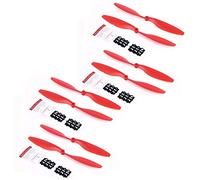 Yurefax 8 Pezzi 1045 10x45 Elica Elica CW CCW Lama, for DJI, F450 F550 RC Fai da Te Parti di droni con Telecamera A2212 KV1000 Motore Ben bilanciato Elica per droni(Rot)
