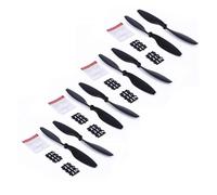 Yurefax 8 Pezzi 1045 Elica Elica CW CCW Lama Fai da Te Telecamera Drone Quad-Copter Ricambi Accessorio con Rondella Ala, for DJI, F450 F550 RC Elica per droni(Schwarz)