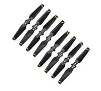 Yurefax 8 Pezzi PropellerDrone 4730 Lame Pieghevoli a sgancio rapido 4730F Eliche di Ricambio Parti di Ricambio Vite for Accessori alari, for DJI, Spark Elica per droni(Gold Stripe)