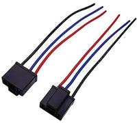 Yurefax 9003 HB2 H4 Presa for fari Spina maschio Cavo connettore cablaggio Adattatore per presa lampadina fari auto(BLACK H4 Female Plug)