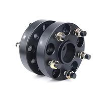 Yurefax Adattatori di conversione distanziali ruota da 2 pezzi 15/20/25/30/35/40 mm, for PCD da 5x105 a 5x114,3 5x100 5x108 5x112 5x120 5x130 Distanziale per ruote(BLACK 2PCS 20mm Black)