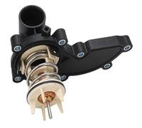 Yurefax Alloggiamento termostato refrigerante, ABS antiusura in metallo Controllo preciso della temperatura Costruzione solida 06E121111AD Gruppo alloggiamento termostato, for A6 A7 A8 Q5 Q7 Alloggiam