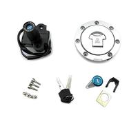 Yurefax Blocco interruttore di accensione Blocco serbatoio carburante Tappo serbatoio sedile con set di chiavi for CBR600 F2 1991-1994 CBR600 F3 1995-1998 Interruttore a chiave di accensione moto Inte