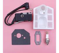 Yurefax Bobina di accensione Filtro Aria Candela Cinese 4500 5200 5800 45cc 52cc 58cc Carburatore Silenziatore Guarnizione Motosega Pezzo di Ricambio Kit silenziatore per motosega