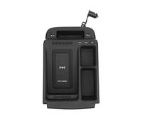 Yurefax Caricabatterie wireless da 15 W, for CRV 2017-2021 Car Styling Tappetino antiscivolo Bracciolo Scatola portaoggetti QC3.0 + PD3.0 Ricarica rapida Caricabatteria per auto
