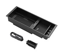 Yurefax Caricabatterie wireless for auto da 10 W, for Ford, for F-150, for F-150, 2009-2021, scatola portaoggetti for console centrale, caricabatterie wireless Caricabatteria per auto
