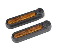 Yurefax Copertura riflettente, for Ninebot, F2 KickScooter F2 Plus F2 Pro Scooter elettrico Ruota posteriore Protezione Riflettore Guscio Parti Riflettore della copertura della ruota laterale(1 left 1