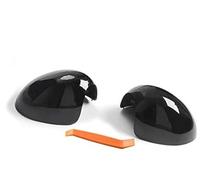 Yurefax Copertura specchietto retrovisore laterale auto Trim Calotta ripiegabile manualmente, for, MINI, R55 R56 R57 R58 R59 R60 R61 2007-2016 Copertura per specchio(BLACK Glossy Black)
