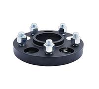 Yurefax Distanziali ruota 5x114,3 15mm 20mm Hubcentric 64,1mm Adattatore distanziatore ruota in alluminio, for auto CRV, for Civic, for Accord, Separadores Distanziale per ruote(BLACK 1pcs 25mm)