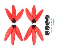 Yurefax Elica a sgancio rapido Pieghevole a 3 Pale Eliche Paddle Sostituzione ventole alari Accessori for droni di Ricambio, for DJI, for Mini, 2, for Mavic, for Mini, Elica per droni(Rot)