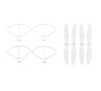 Yurefax Elica di Ricambio for Drone, Protezione for elica, eliche a sgancio rapido, Accessori for Pale, Pezzi di Ricambio, for FIMI, A3 Elica per droni(White Guard And Prop)