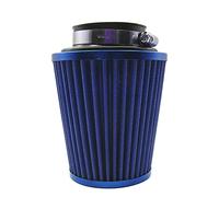 Yurefax Filtro aria auto universale da 3" cono rotondo ad alto flusso, filtro aria auto con aspirazione pulita, kit di induzione, maglia sportiva ad alta potenza Filtro aria per auto(76mm Blue)