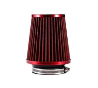 Yurefax Filtro aria fredda universale for auto filtro aria turbo lavabile ad alto flusso cono rotondo 76 mm/3 pollici accessori auto ad alte prestazioni Filtro aria per auto(Rot)
