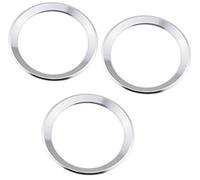 Yurefax, for BMW, Serie 3 X1 X3 X4 X5 E60 E36 E39 E46 E30 E6, 3 pezzi di adesivo coprivolante, anello centrale del volante Adesivo per volante