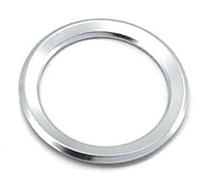 Yurefax, for BMW, X1/X3/X5/X6 Serie 1/3/4/5/7, 1 pz Car Styling Volante Decorazione Cerchio Copertura Adesivo Accessori Adesivo per volante(Silver)