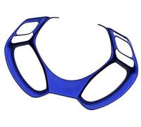 Yurefax, for C-HR CHR C HR 2016 2017 2018 2019, volante for auto con paillettes adesivo rivestimento rivestimento accessori for modanatura interna Adesivo per volante(BLACK A Blue)