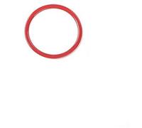 Yurefax, for Chevrolet, for Camaro, 2017 in su, ABS Interni auto Volante Decorazione Copertura Trim Adesivi Accessori auto Styling Adesivo per volante(Red 1 pc)