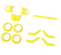 Yurefax, for Jeep, Wrangler 2011+, rivestimento del volante dell'auto Copertura dello sfiato dell'aria condizionata Decorazione interna Accessori Adesivo Styling Adesivo per volante