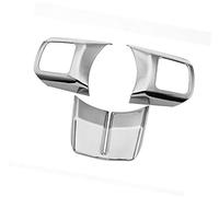 Yurefax, for Jeep, Wrangler, for Patriot, for Compass, for Cherokee dal 2011 in poi, adesivi for copertura decorazione volante interno auto ABS Adesivo per volante(Chrome)